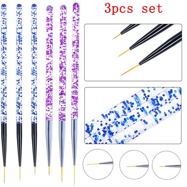 nail art kits 3pcs/set line painting pen 3d tips acrylic uv gel brushes drawing crystal liner glitter french design manicure tool
nail art kits 3pcs/set line painting pen 3d tips acrylic uv gel brushes drawing crystal liner glitter french design manicure tool