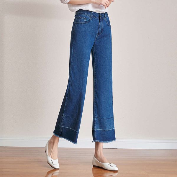 johnswig jeans korean version loose high waisted slim fur cropped wide leg pants autumn women's wear, Blue
johnswig jeans korean version loose high waisted slim fur cropped wide leg pants autumn women's wear, Blue