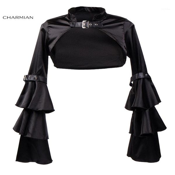 charmian women's steampunk corset jacket medieval victorian retro gothic black shrug bolero long butterfly sleeve clothing1, Black;white
charmian women's steampunk corset jacket medieval victorian retro gothic black shrug bolero long butterfly sleeve clothing1, Black;white
