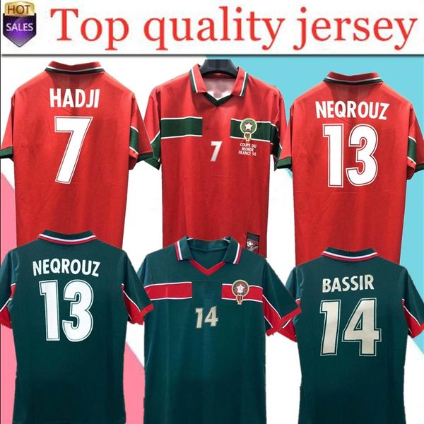 morocco 1998 retro soccer jersey 98 99 maroc hadji bassir ouakili neqrouz abrami vintage classic old football shirt, Black
morocco 1998 retro soccer jersey 98 99 maroc hadji bassir ouakili neqrouz abrami vintage classic old football shirt, Black