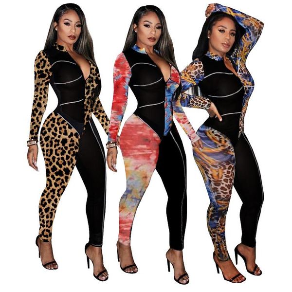 45q705 autumn winter women casual fashion patchwork print skinny long sleeve jumpsuit playsuit rompers plus size, Black;white
45q705 autumn winter women casual fashion patchwork print skinny long sleeve jumpsuit playsuit rompers plus size, Black;white