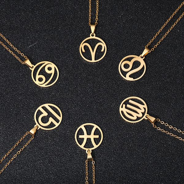 trendy selling classics unique stainless steel chain horoscope zodiac necklace gold hollow stainless steel zodiac necklace, Silver
trendy selling classics unique stainless steel chain horoscope zodiac necklace gold hollow stainless steel zodiac necklace, Silver