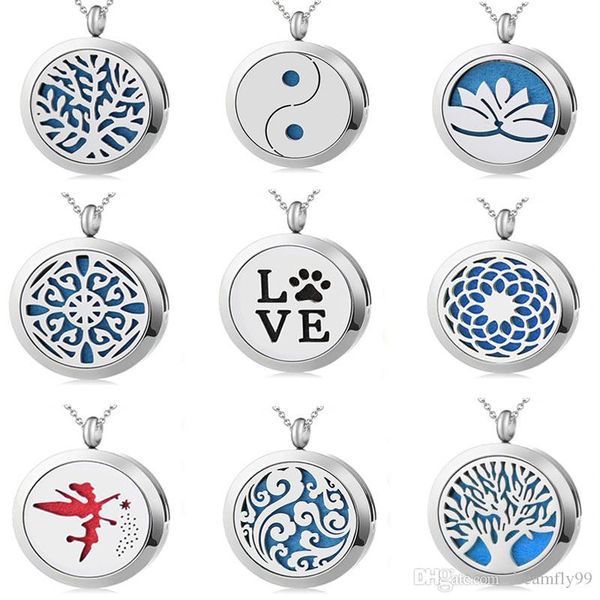 magnet premium aromatherapy essential oil diffuser necklace locket pendant, 316l stainless steel jewelry with 24" chain and 10 washable, Silver
magnet premium aromatherapy essential oil diffuser necklace locket pendant, 316l stainless steel jewelry with 24" chain and 10 washable, Silver