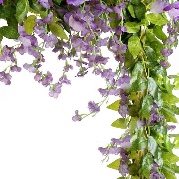 1.8 m long 1pcs artificial wisteria flower vine silk hydrangea rattan diy wedding birthday party decoration wall backdrop flower
1.8 m long 1pcs artificial wisteria flower vine silk hydrangea rattan diy wedding birthday party decoration wall backdrop flower