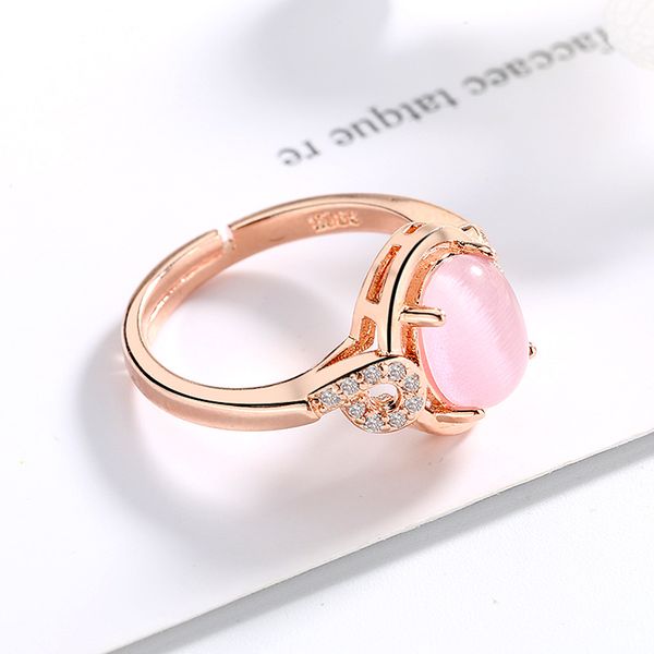 diamond ring female fashion rose gold hibiscus stone powder crystal gemstone ring ring index finger can open, Silver
diamond ring female fashion rose gold hibiscus stone powder crystal gemstone ring ring index finger can open, Silver