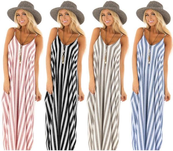 uguest women loose plus size striped long dress v neck spaghetti strap sleeveless casual maxi dresses vestidos1, Black;gray
uguest women loose plus size striped long dress v neck spaghetti strap sleeveless casual maxi dresses vestidos1, Black;gray