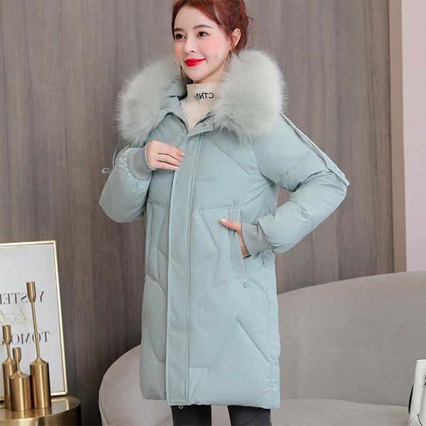 women's down & parkas women winter solid thicken zipper mid-long style big fur warm windproof jackets snow coat for female, Black
women's down & parkas women winter solid thicken zipper mid-long style big fur warm windproof jackets snow coat for female, Black