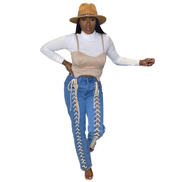 lace up drawstring hollow out denim trousers for women high waisted zipper straight jeans streetwear casual bodycon pant new, Blue
lace up drawstring hollow out denim trousers for women high waisted zipper straight jeans streetwear casual bodycon pant new, Blue