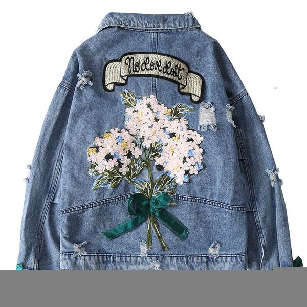 zqlz autumn women denim jacket bomber appliques vintage elegant outwear autumn hole female jacket coat casual jeans 201016, Black;brown
zqlz autumn women denim jacket bomber appliques vintage elegant outwear autumn hole female jacket coat casual jeans 201016, Black;brown
