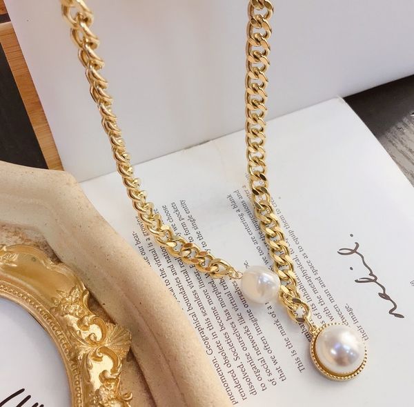 x2686-2 creative fashion temperament size pearl necklace women's sweater chain korean accessories, Silver
x2686-2 creative fashion temperament size pearl necklace women's sweater chain korean accessories, Silver