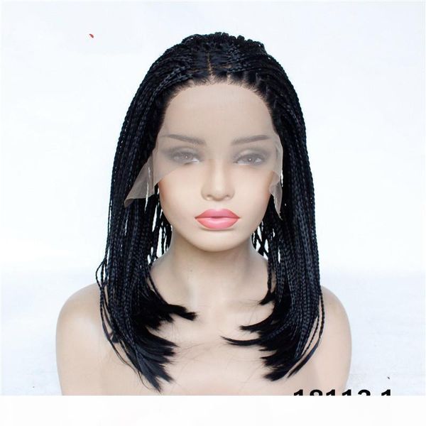 black full straight synthetic remy hair lace front braided wigs simulation human hair dreadlocks bob wig 12 ~16 inches, Black;brown
black full straight synthetic remy hair lace front braided wigs simulation human hair dreadlocks bob wig 12 ~16 inches, Black;brown