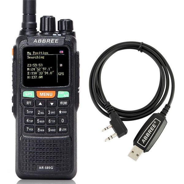 abbree ar-889g gps 10w walkie talkie 889g sos 999ch duplex night mode dual band vhf uhf radio hf transceiver+usb cable
abbree ar-889g gps 10w walkie talkie 889g sos 999ch duplex night mode dual band vhf uhf radio hf transceiver+usb cable