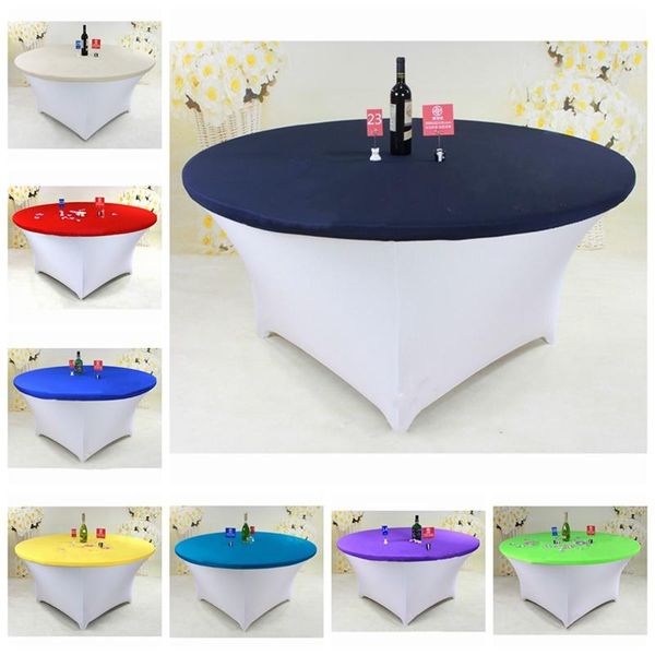 mix color round spandex table cover cloth stretch tablecloth for banquet wedding event decoration
mix color round spandex table cover cloth stretch tablecloth for banquet wedding event decoration