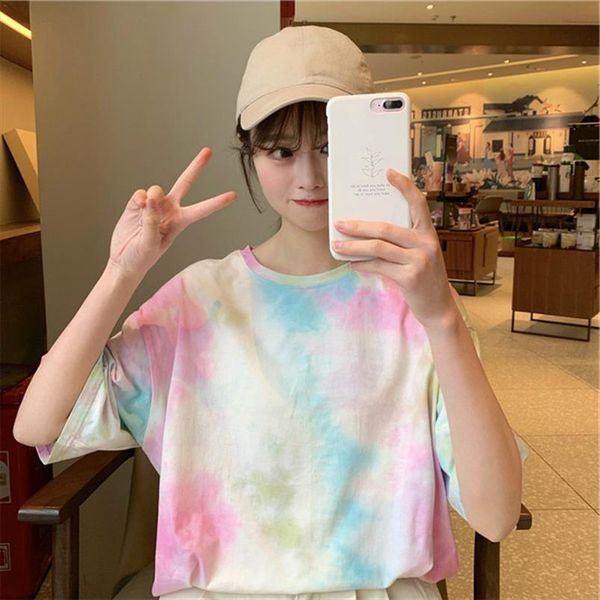 summer tie dye t shirt harajuku tshirt for women ladies casual tee korean style ulzzang streetwear clothes clothing 90s, White
summer tie dye t shirt harajuku tshirt for women ladies casual tee korean style ulzzang streetwear clothes clothing 90s, White