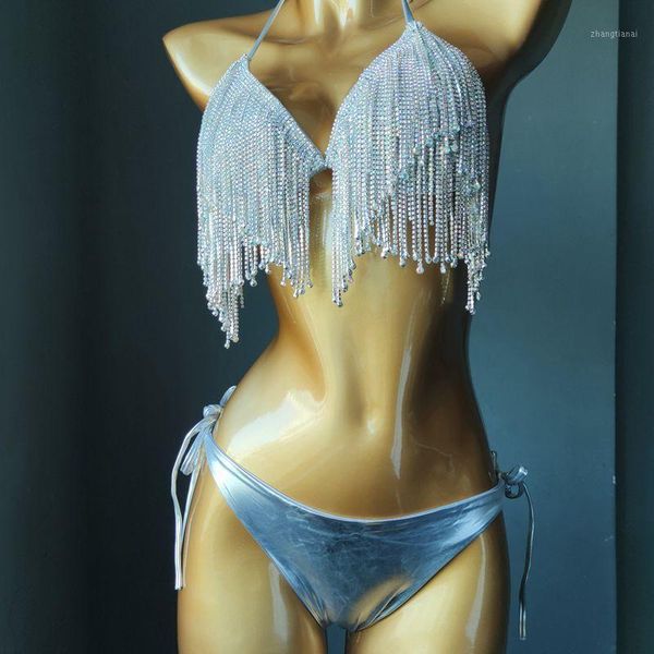 bikini set women halter low neckline shiny diamante tassel bra crop high cut bandage panties rave festival biquini sets1, White;black
bikini set women halter low neckline shiny diamante tassel bra crop high cut bandage panties rave festival biquini sets1, White;black