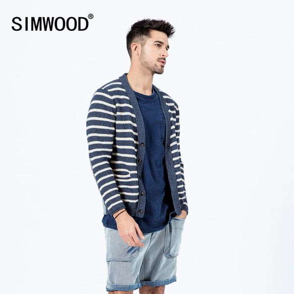 simwood spring new 100% cotton striped cardigan men back denim patchwork kint jackets plus size indigo kintwear si980519 201028, White;black
simwood spring new 100% cotton striped cardigan men back denim patchwork kint jackets plus size indigo kintwear si980519 201028, White;black