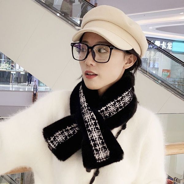 new super soft small fragrant wind double-sided thick warm fur collar leather grass wild fashion scarves women warm soft neck, Blue;gray
new super soft small fragrant wind double-sided thick warm fur collar leather grass wild fashion scarves women warm soft neck, Blue;gray