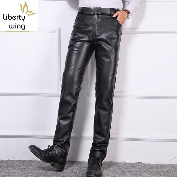 plus size 40 mens business casual trouser real leather slim mid waist zipper full length pants sheepskin motor mans1, Black
plus size 40 mens business casual trouser real leather slim mid waist zipper full length pants sheepskin motor mans1, Black