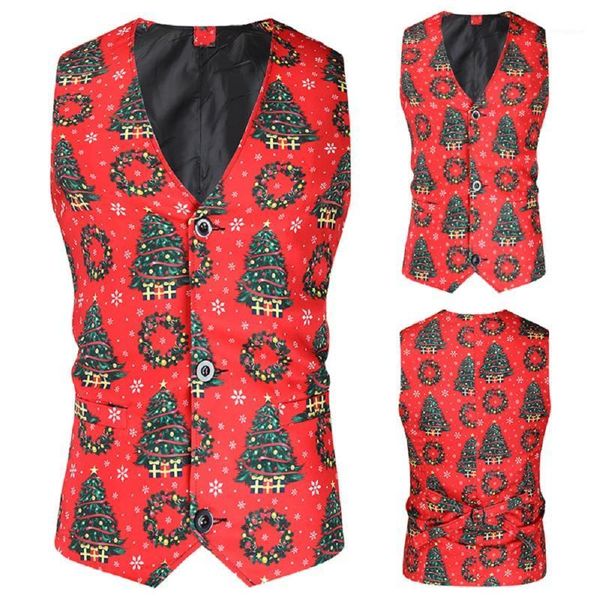 vest men 2020 autumn and winter new fashion casual men 3d christmas tree printing christmas slim casual vests1, Black;white
vest men 2020 autumn and winter new fashion casual men 3d christmas tree printing christmas slim casual vests1, Black;white