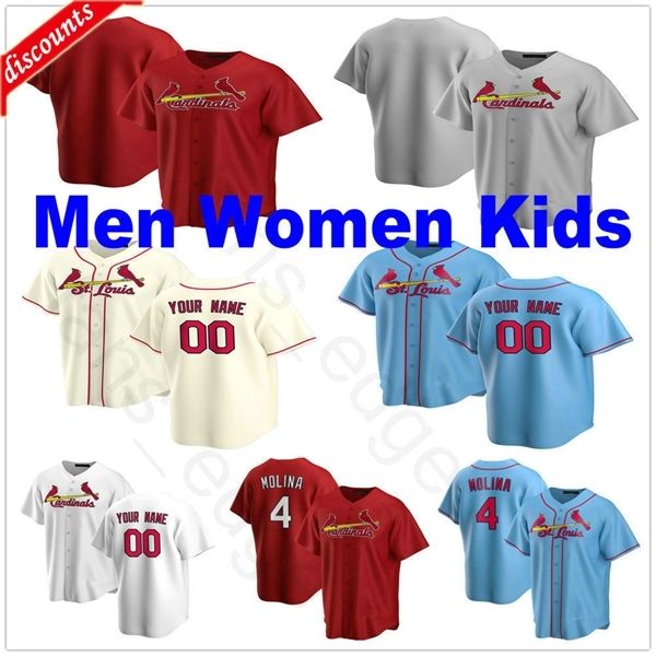 2020 new custom men women kids youth #4 yadier molina 13 matt carpenter 46 paul goldschmidt 50 adam wainwright stitched baseball jerseys, Blue;black
2020 new custom men women kids youth #4 yadier molina 13 matt carpenter 46 paul goldschmidt 50 adam wainwright stitched baseball jerseys, Blue;black