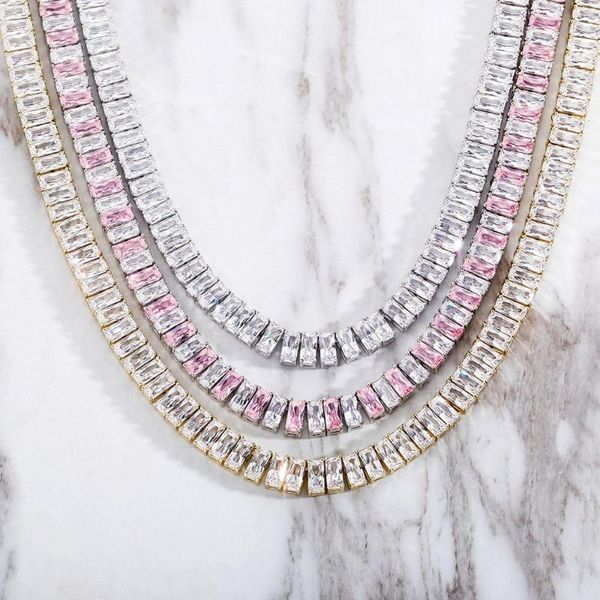chains hip hop bling iced out geometric square cz stone tennis link chain chokers necklaces for men women rapper jewelry, Silver
chains hip hop bling iced out geometric square cz stone tennis link chain chokers necklaces for men women rapper jewelry, Silver