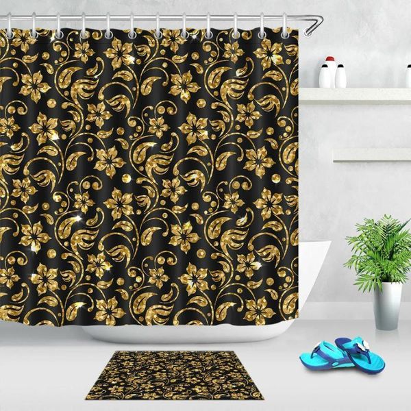fashion golden shiny flowers leaves black shower curtain set celebration vintage bath curtains waterproof fabric bathroom decor1
fashion golden shiny flowers leaves black shower curtain set celebration vintage bath curtains waterproof fabric bathroom decor1