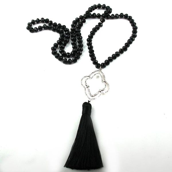 moodpc fashion bohemian jewelry glass crystal long knotted tassel necklaces for women necklace, Silver
moodpc fashion bohemian jewelry glass crystal long knotted tassel necklaces for women necklace, Silver