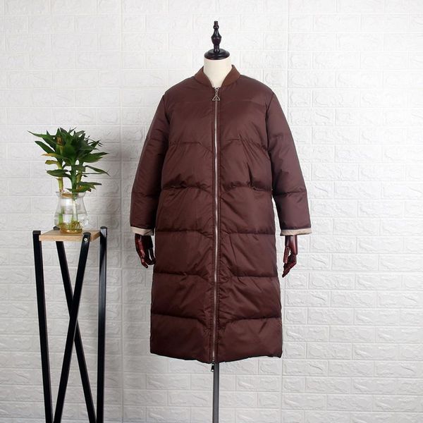 women's down & parkas autumn winter women warm thicken jacket casual white duck jackets parka female long coat baseball outerwear ab168, Black
women's down & parkas autumn winter women warm thicken jacket casual white duck jackets parka female long coat baseball outerwear ab168, Black