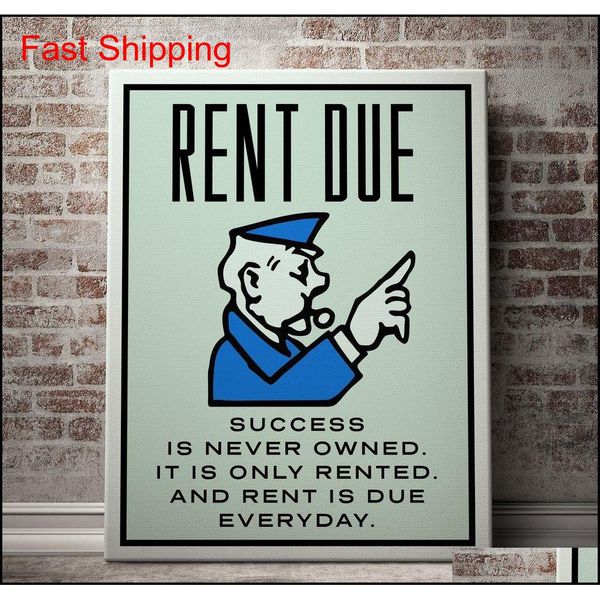 unframed/alec monopoly "rent due",hd canvas print home decor wall art painting, qylwle homes2007
unframed/alec monopoly "rent due",hd canvas print home decor wall art painting, qylwle homes2007