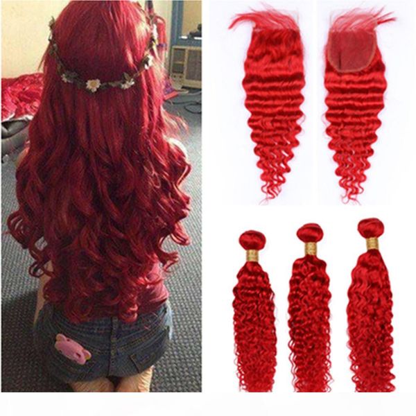 deep wave red colored peruvian human hair 4x4 lace closure with weaves 3bundles bright red deep wavy human hair wefts with closure, Black;brown
deep wave red colored peruvian human hair 4x4 lace closure with weaves 3bundles bright red deep wavy human hair wefts with closure, Black;brown