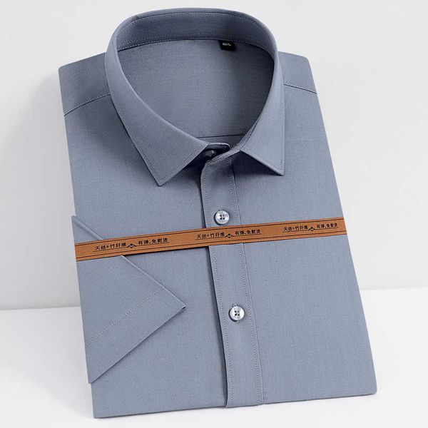 men's summer short sleeve bamboo fiber shirt pocket-less design standard-fit casual solid stretch thin easy care shirts, White;black
men's summer short sleeve bamboo fiber shirt pocket-less design standard-fit casual solid stretch thin easy care shirts, White;black
