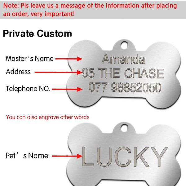 stainless steel pet dog id tags personalized antilost custom puppy cat name phone tag collar accessories bone round mili sqcruw
stainless steel pet dog id tags personalized antilost custom puppy cat name phone tag collar accessories bone round mili sqcruw
