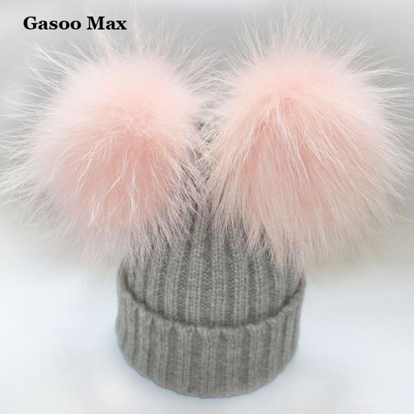 beanie/skull caps real mink raccoon fur pompom hat women winter knitted adults wool hats two pom poms skullies beanies bonnet girl female ca, Blue;gray
beanie/skull caps real mink raccoon fur pompom hat women winter knitted adults wool hats two pom poms skullies beanies bonnet girl female ca, Blue;gray