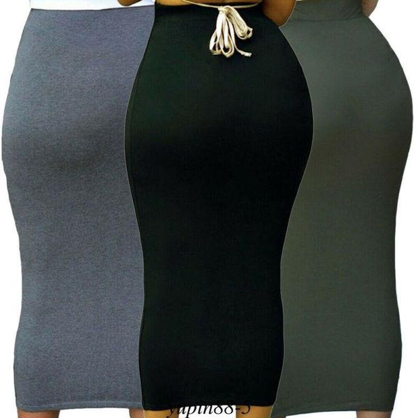 womens long maxi skirt solid color high waisted plain jersey summer bodycon tube stretch pencil skirt elegant plus size skirts, Black
womens long maxi skirt solid color high waisted plain jersey summer bodycon tube stretch pencil skirt elegant plus size skirts, Black