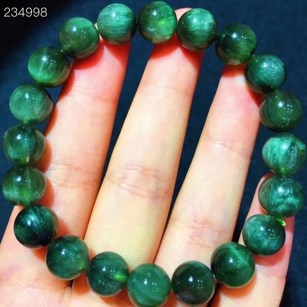 certificate natural green rutilated quartz cat's eye bracelet 9.8mm female stretch of crystal rare round accounts aaaaaaa vdno, Black
certificate natural green rutilated quartz cat's eye bracelet 9.8mm female stretch of crystal rare round accounts aaaaaaa vdno, Black
