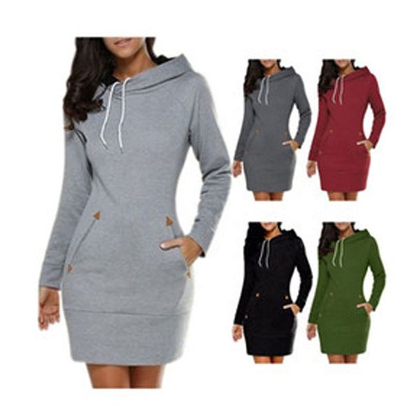 factory wholesale new hooded long sleeve casual hooded drawstring sports sweater pullover dress, Black;gray
factory wholesale new hooded long sleeve casual hooded drawstring sports sweater pullover dress, Black;gray