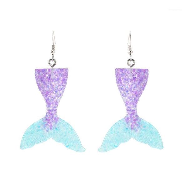 korea fashion shiny mermaid tail pendant long earrings cute elegant charm acrylic fish tail earring for women jewelry wholesale1, Silver
korea fashion shiny mermaid tail pendant long earrings cute elegant charm acrylic fish tail earring for women jewelry wholesale1, Silver