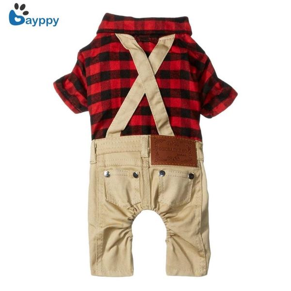 dog apparel pet clothes for dogs cat red plaid shirts sweater with khaki overalls pants jumpsuit outfits winter supplies
dog apparel pet clothes for dogs cat red plaid shirts sweater with khaki overalls pants jumpsuit outfits winter supplies