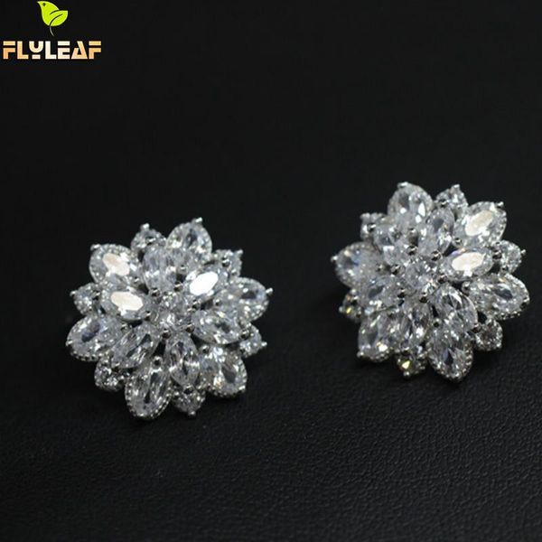 flyleaf 100% 925 sterling silver cubic zirconia flowers stud earrings for women luxury bride lady fashion jewelry, Golden;silver
flyleaf 100% 925 sterling silver cubic zirconia flowers stud earrings for women luxury bride lady fashion jewelry, Golden;silver