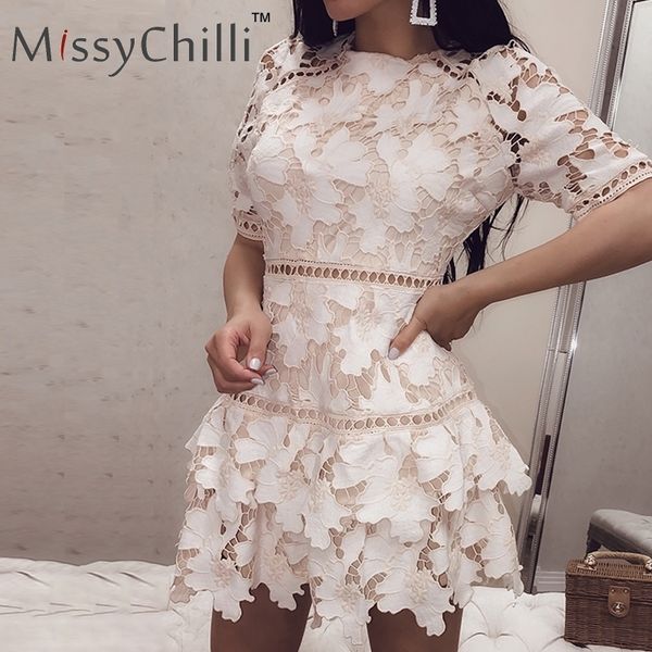missychilli hollow out vintage white office lace dress women short sleeve bodycon dress elegant party summer floral dress y200418, Black;gray
missychilli hollow out vintage white office lace dress women short sleeve bodycon dress elegant party summer floral dress y200418, Black;gray