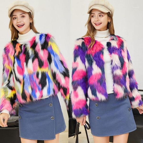 faux fur plus size colorful camouflage imitation fur coat female autumn winter plush jacket1, Black
faux fur plus size colorful camouflage imitation fur coat female autumn winter plush jacket1, Black