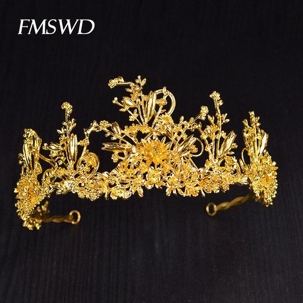 new baroque gold leaves bridal crown for wedding fashion bridal flower large queen tiara hair jewelry accessories ing, Golden;silver
new baroque gold leaves bridal crown for wedding fashion bridal flower large queen tiara hair jewelry accessories ing, Golden;silver