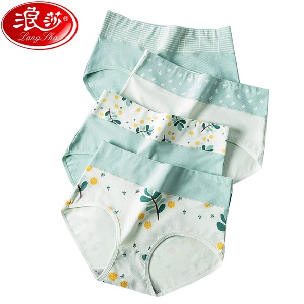 langsha 4pcs/lot women panties high waist soft cotton cute print ladies underwear seamless briefs breathable girls lingerie lj200822, Black;pink
langsha 4pcs/lot women panties high waist soft cotton cute print ladies underwear seamless briefs breathable girls lingerie lj200822, Black;pink