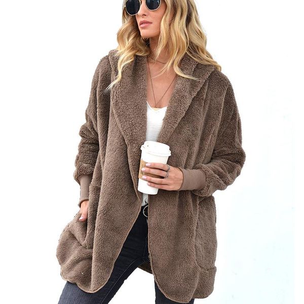 women's jackets autumn winter plush long coat jacket lapel hooded warm thick women and 2021 ladies basic, Black;brown
women's jackets autumn winter plush long coat jacket lapel hooded warm thick women and 2021 ladies basic, Black;brown