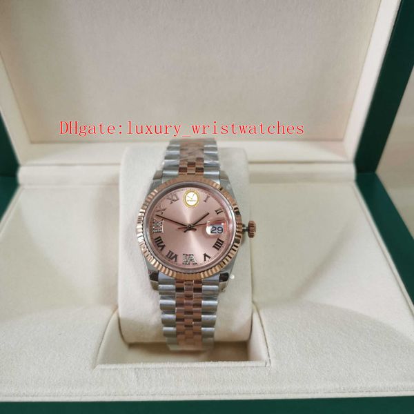 bp ladies wristwatches watches 126231 36mm rose gold two tones sapphire glass roman diamond dial mechanical automatic mechanical womens jubi, Slivery;brown
bp ladies wristwatches watches 126231 36mm rose gold two tones sapphire glass roman diamond dial mechanical automatic mechanical womens jubi, Slivery;brown