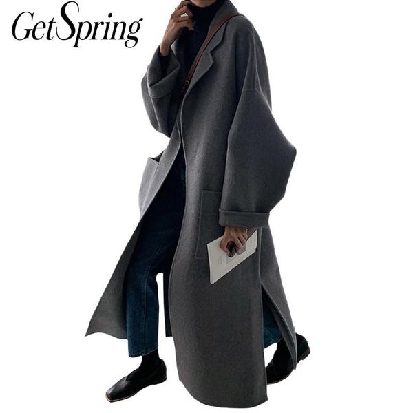 getspring women woolen split bandage long overcoat women gray black vintage casual winter coats 2020 new fashion wool overcoat
getspring women woolen split bandage long overcoat women gray black vintage casual winter coats 2020 new fashion wool overcoat