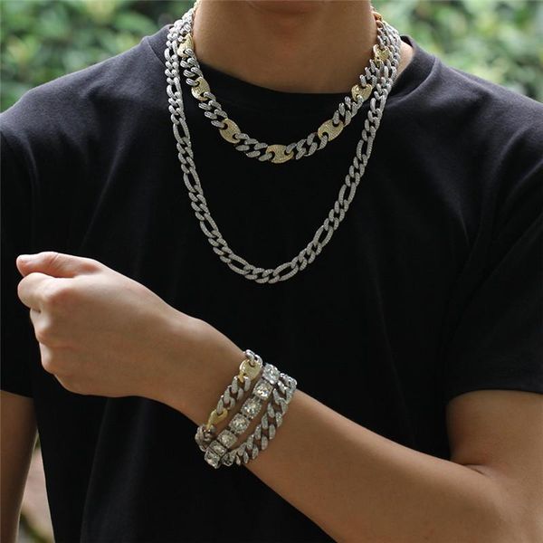 bling miami iced out cuban link chains luxury 3 colors aaa cubic zirconia necklaces fashion hip hop jewelry gifts h bbypni, Silver 
bling miami iced out cuban link chains luxury 3 colors aaa cubic zirconia necklaces fashion hip hop jewelry gifts h bbypni, Silver