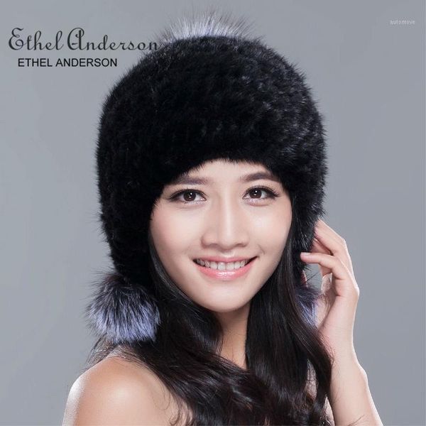 ethel anderson russia winter hats for women genuine hat with silver fur pompom lady's fashion high-end female cap1, Blue;gray
ethel anderson russia winter hats for women genuine hat with silver fur pompom lady's fashion high-end female cap1, Blue;gray