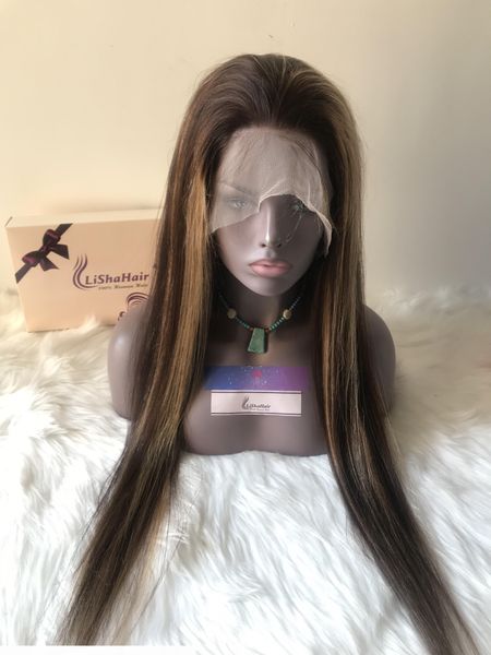 color #4 #27 medium brown lace front wigs, Black;brown 
color #4 #27 medium brown lace front wigs, Black;brown