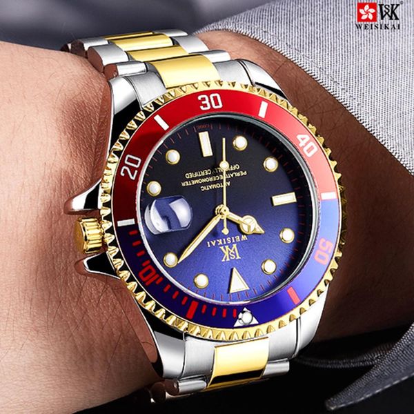 weisikai brand full matic mechanical men watch waterproof male stainless steel date sports wrist watch relogio masculino wmtuqi, Silver
weisikai brand full matic mechanical men watch waterproof male stainless steel date sports wrist watch relogio masculino wmtuqi, Silver